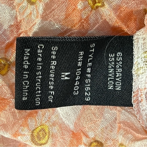 Fifty Street Sleeveless Button Down Tunic, Tied Front, Size Medium NWT - Picture 10 of 11